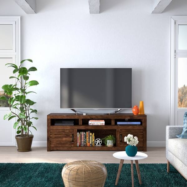 Bridgevine Home Sausalito 72 inch TV Stand Console for TVs up to 85 ...