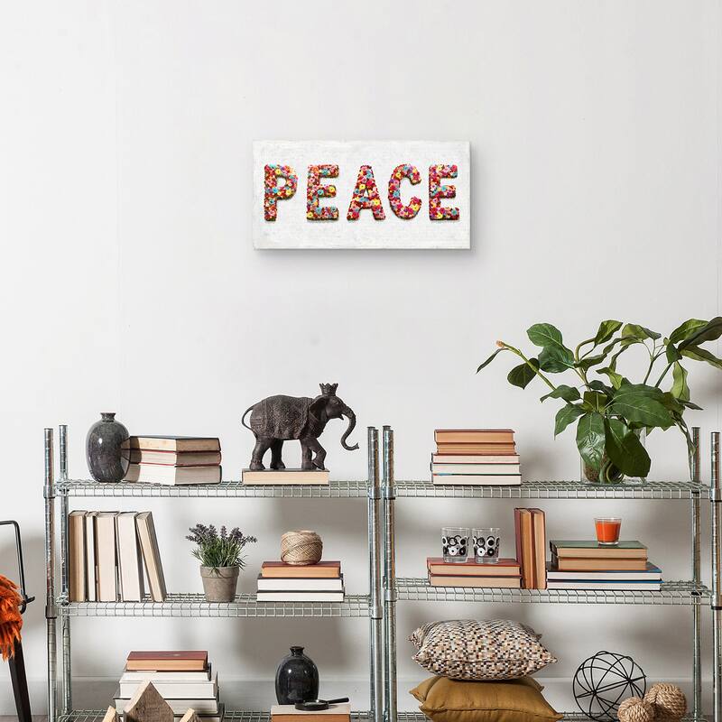 Floral Peace Canvas Art Print