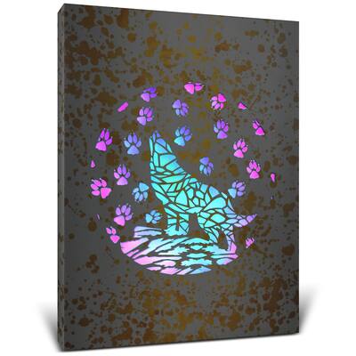 CoTa Global Wolf Light Up LED Wall Art - Fun Changing Color LED Light - 15.75Lx11.9Wx1H inches