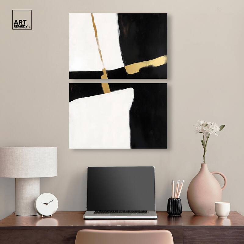 Urban Grid II Canvas Set of 2 by Art Remedy, Gallery Wrapped