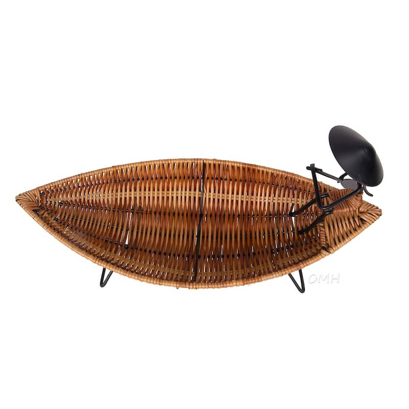 Asian Style Tranquility Boat Basket
