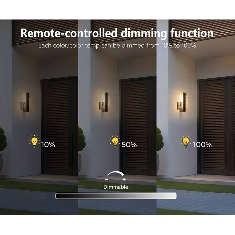 Modern Outdoor LED Wall Lights 2 Packs