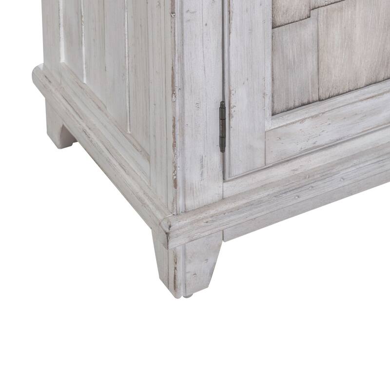 River Place Riverstone White & Tobacco Armoire