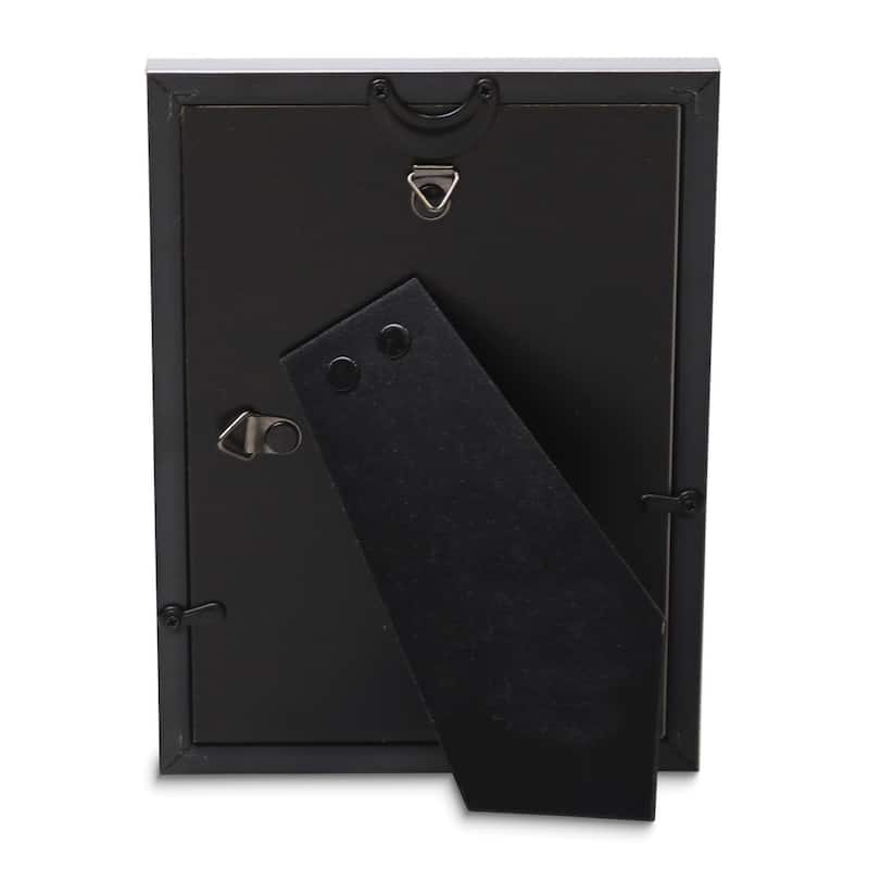 Curata Silver-Tone Satin Chloe Contemporary 5x7 Photo Frame