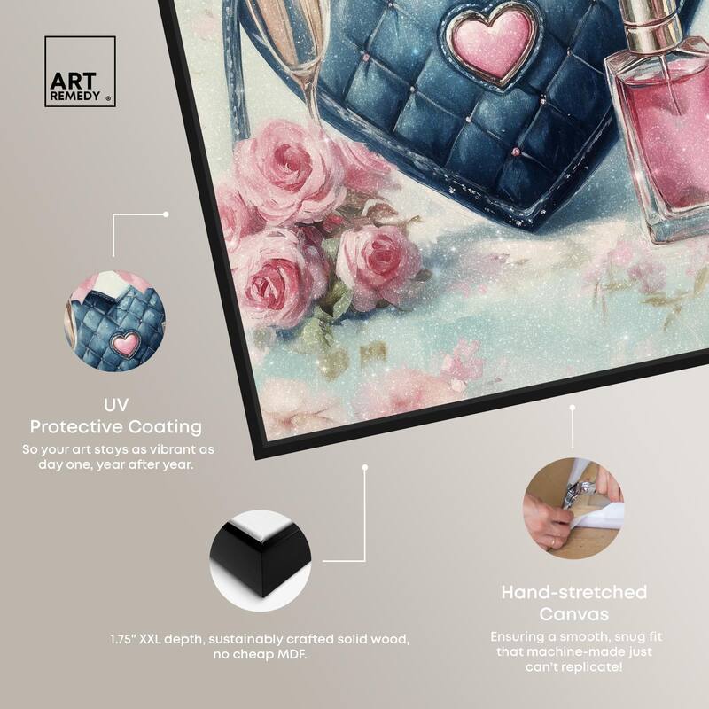 Little Heart Shaped Purse II Canvas by Art Remedy