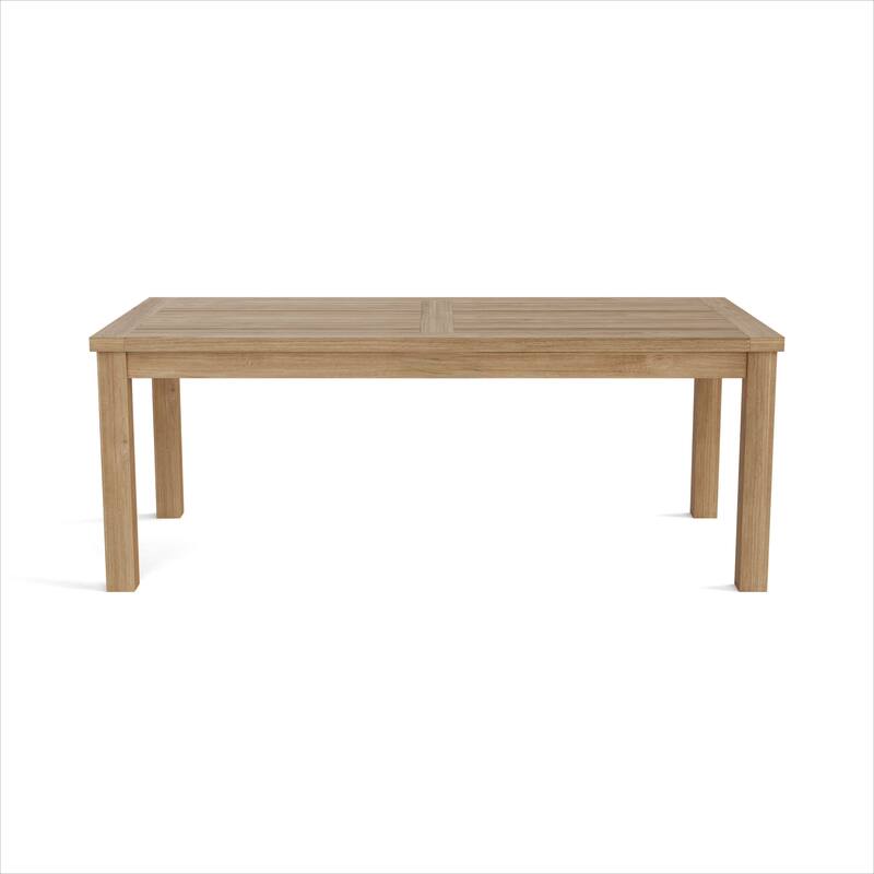 HomeRoots 47" Natural Solid Wood Outdoor Coffee Table
