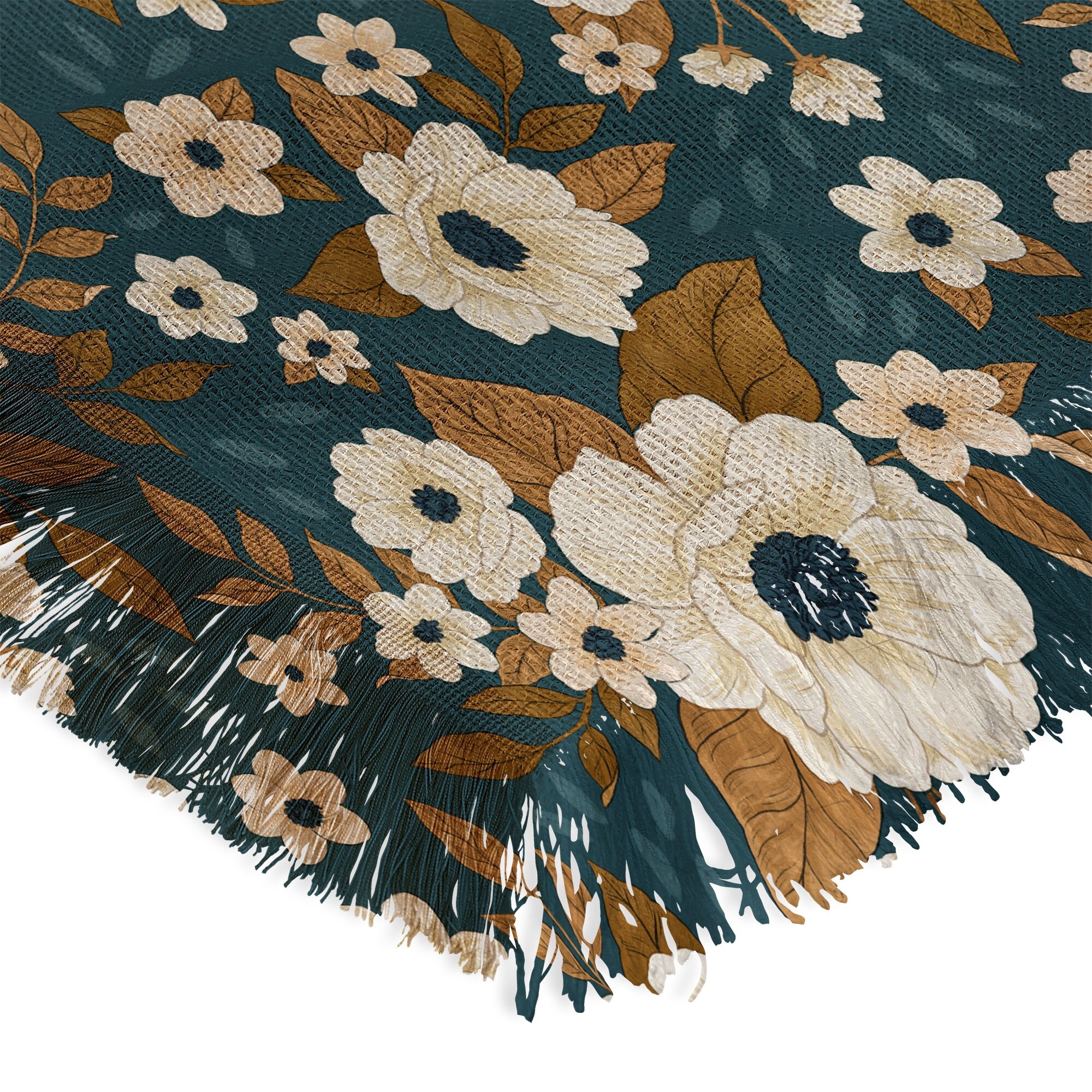 Gold and blue throw blanket online