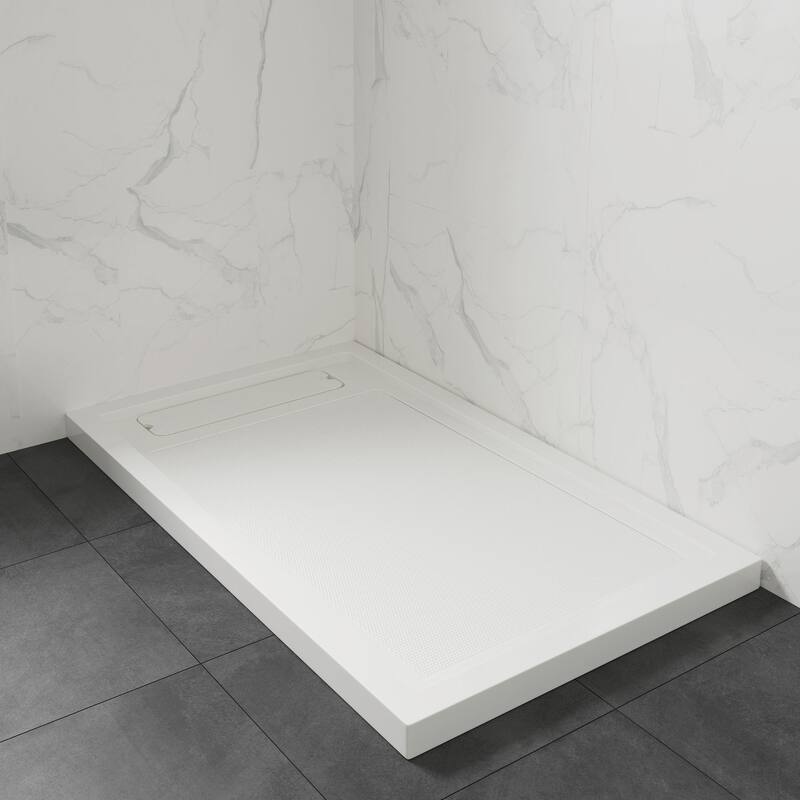 OVE DECORS Adena White Shower Base 60x36 in white