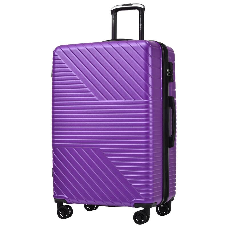 3 Piece Hardshell Luggage Spinner 8 Wheels Suitcase Sets (20"24"28")