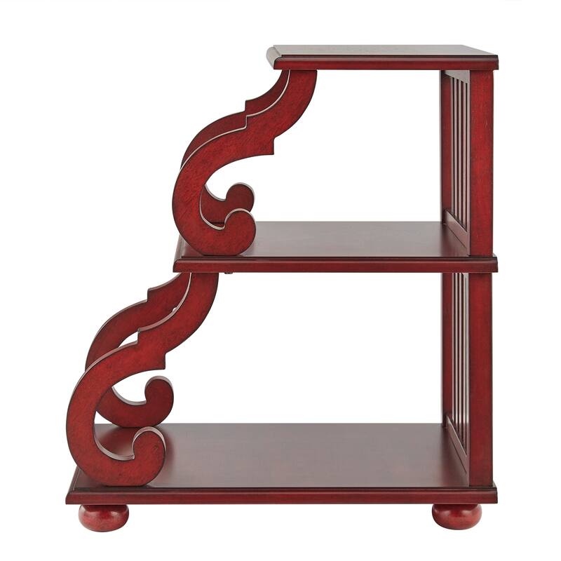 Lorraine Wood Scroll End Table by iNSPIRE Q Classic