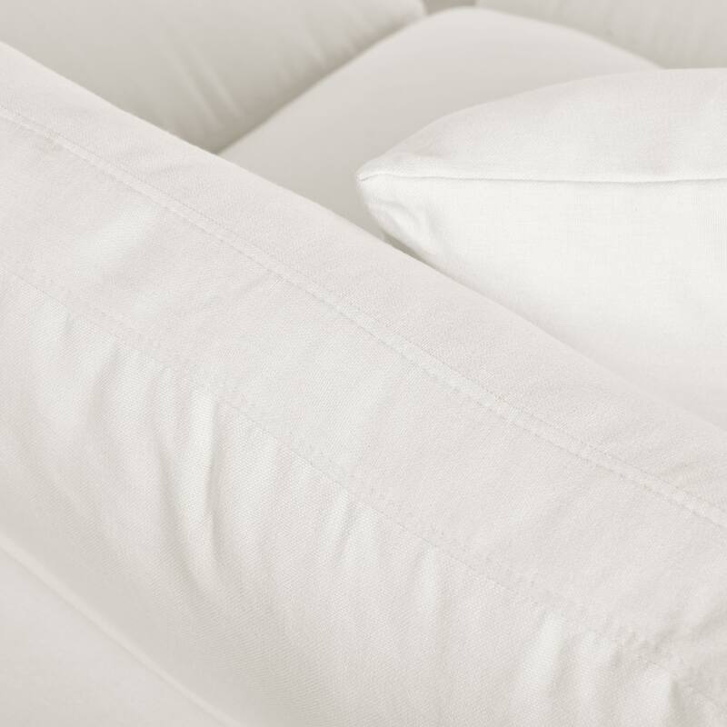 Large U-Shape Sectional Sofa with 4 Pillow, 6 Seat Modern Sofa with Removable Ottomans Upholstered Deep Seat Couches