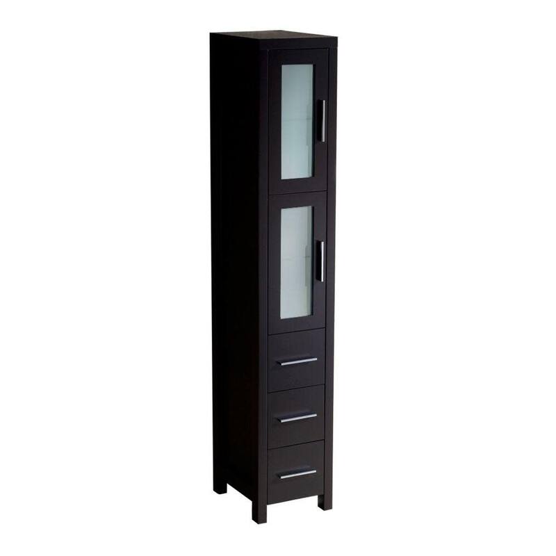 Fresca Torino 68-1/8" Plywood Free Standing Bathroom Linen Tower