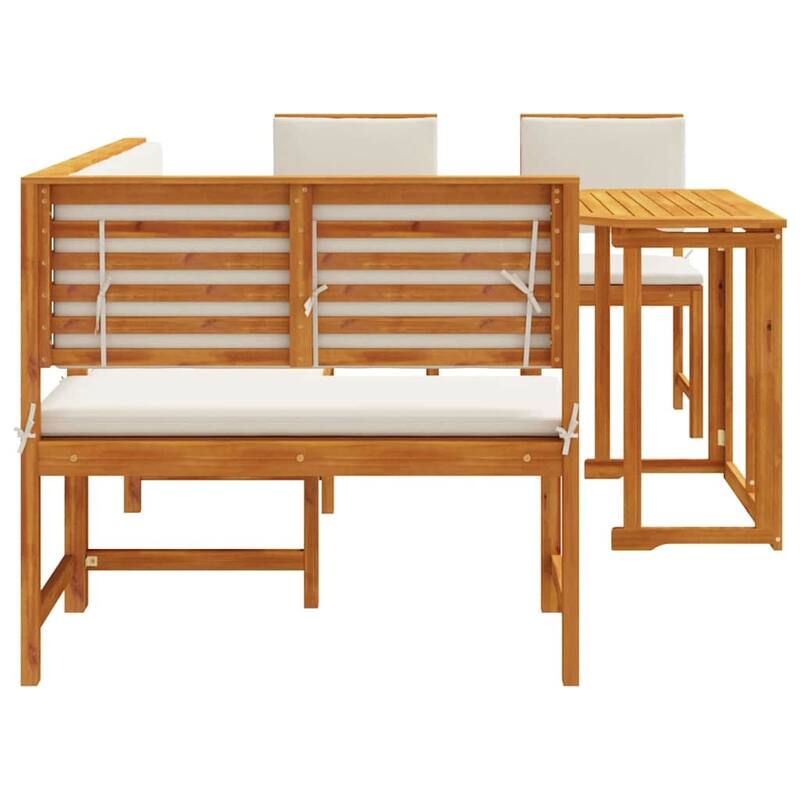 vidaXL Garden Bench Set Brown solid acacia wood - 20 x 35 x 30