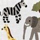 preview thumbnail 2 of 1, Sweet Jojo Designs Jungle Animals Boy Girl Gender Neutral Accent Floor Rug (2.5' x 3') Wildlife Safari Animal Gray Elephant Lion