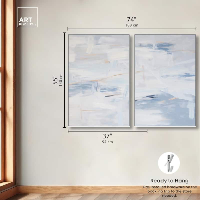 Frozen in Time I Canvas Set of 2 by Art Remedy