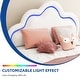 preview thumbnail 28 of 33, Moasis PU Adjustable Cloud Headboard Bed Frame Platform with LED