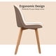 preview thumbnail 53 of 71, Set of 4 Plastic Dining Side Chair Wood For Event Kitchen Office Event Garden Patio Cafe Indoor Outdoor