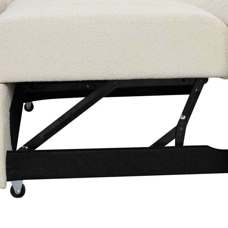 Upholstery Sleeper Sectional Sofa with Movable Storage Ottoman, L-shaped Sectional Pull Out Sofa Bed