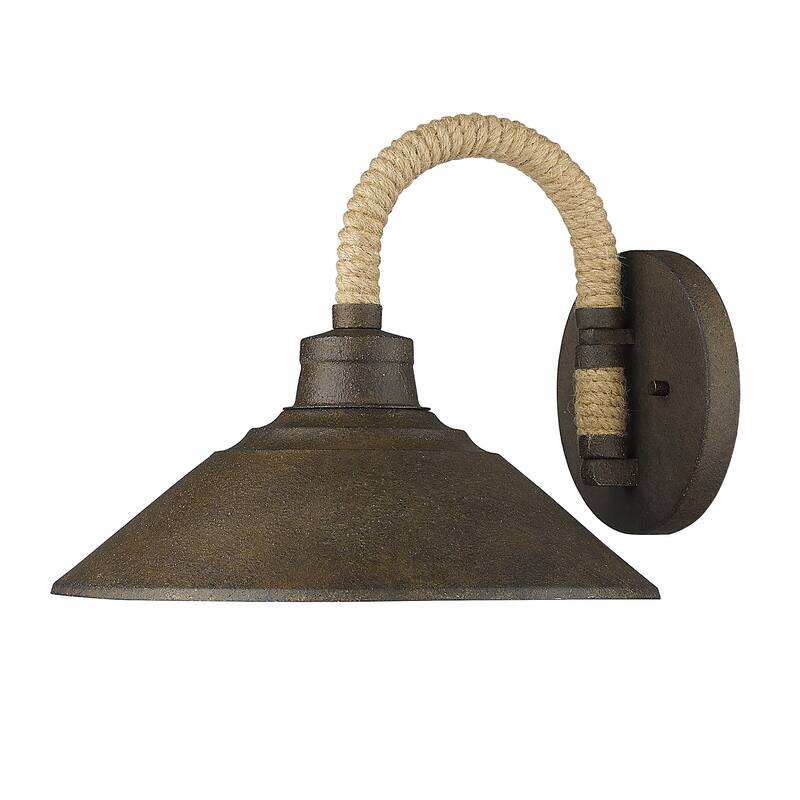 Golden Lighting Journey 1-light Wall Sconce in Dark Rust - Dark Rust - Dark Rust