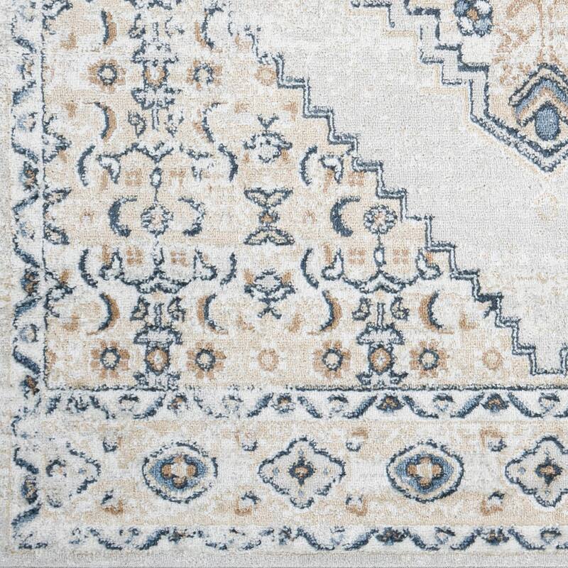 Livabliss Neal Distressed Persian Medallion Area Rug