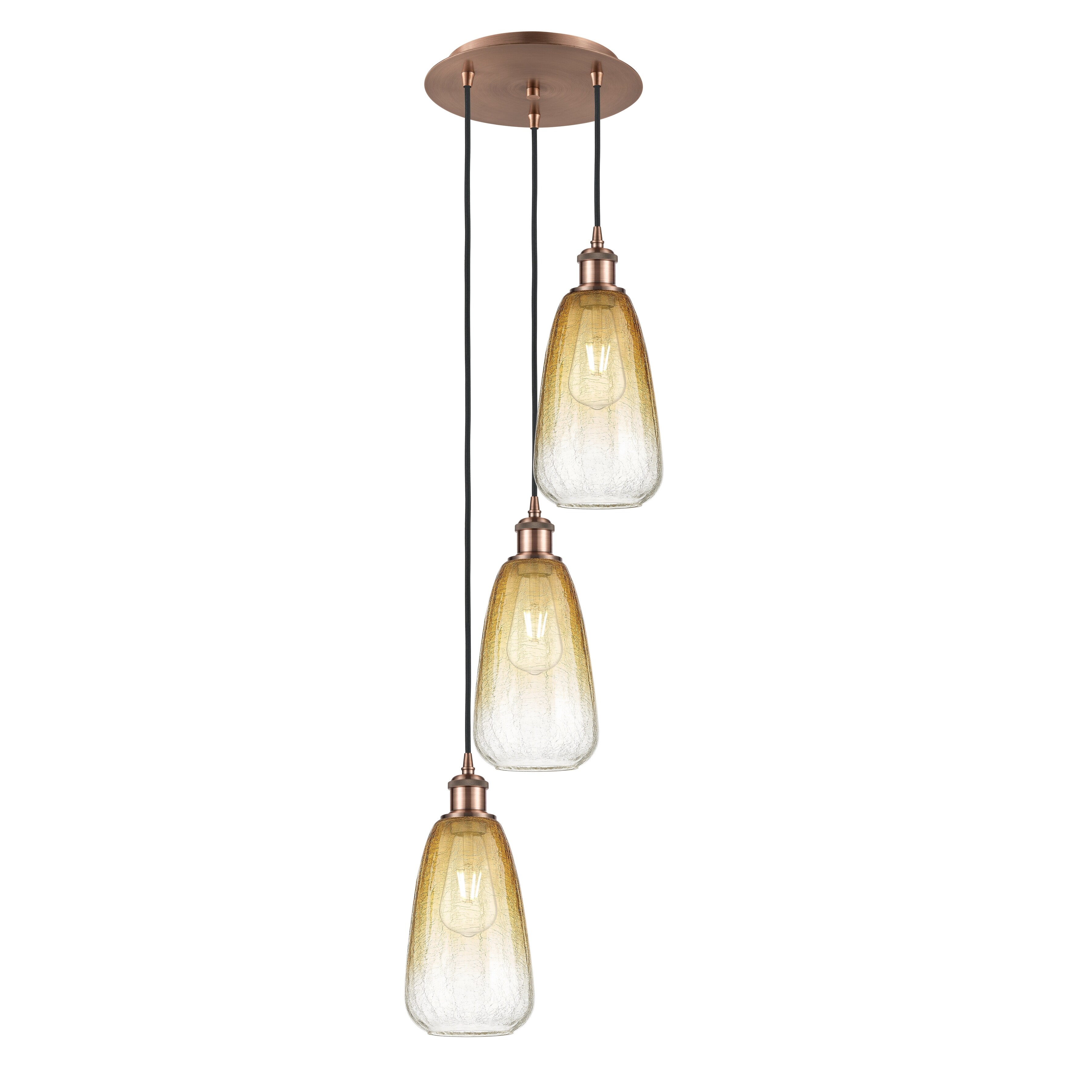 Innovations Lighting Endless Possibilities Ballston - Brookhaven Almond - 3 Light 13" Cord Hung Multi Pendant