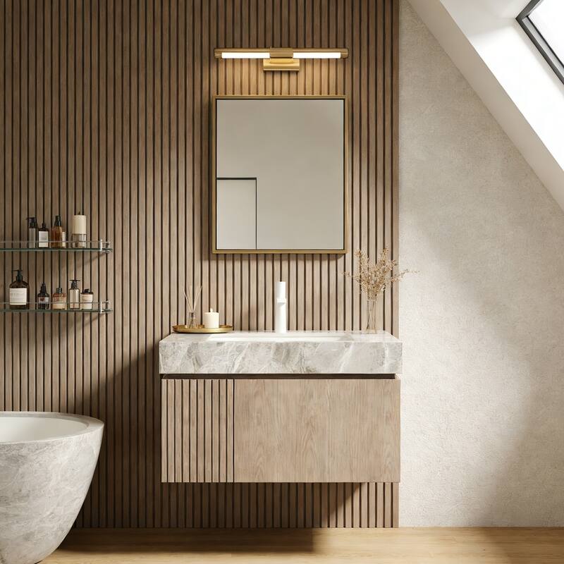 Floating Bathroom Vanity with 1 Pre-drilled Faucet Holes