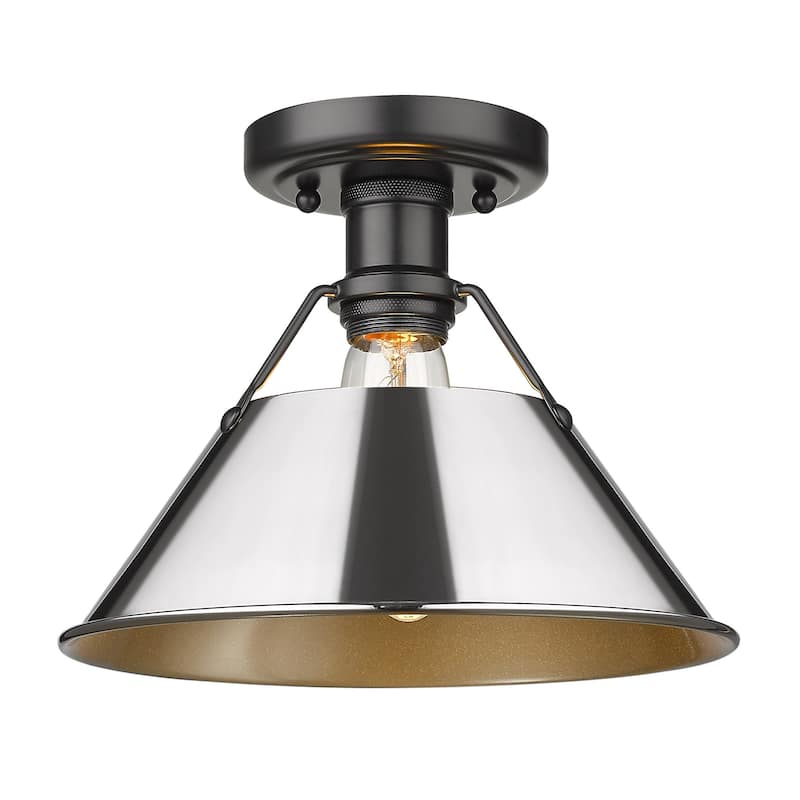 Golden Lighting Orwell 10" Wide Semi-Flush Ceiling Fixture