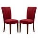 preview thumbnail 10 of 51, Parson Classic Upholstered Dining Chair (Set of 2) by iNSPIRE Q Bold Red Microfiber