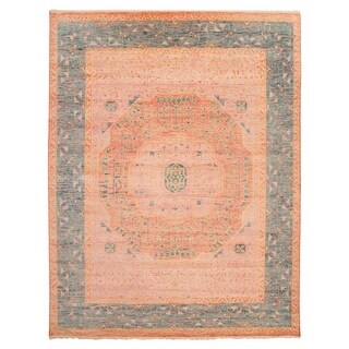 ECARPETGALLERY Hand-knotted Jules Serapi Coral Wool Rug - 9'2 x 11'9