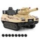 preview thumbnail 3 of 8, 12V Electric Kids Ride On Tank with Rotatable Turret and 8 Missiles - 49" x 24" x 24" (L x W x H)