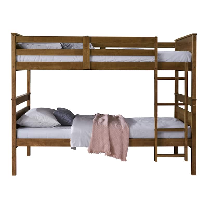 Clayfell Exeter Twin Over Twin Solid Wood Standard Bunk Bed