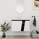 preview thumbnail 50 of 98, Bathroom Vanity With Sink In 32/36/40/84/76/92 Inch, Floating Bathroom Vanity With Soft Close Door 31.7"W x 19.9"D x 20.1"H - Black