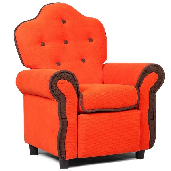 Black/Pink/Orange Living Room Kids Sofa-Orange