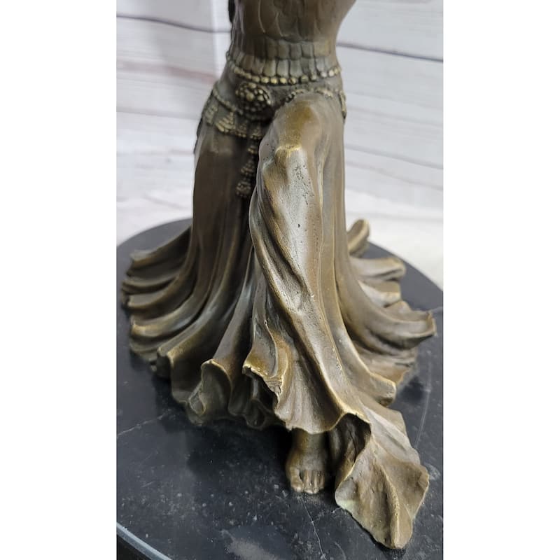 Graceful Turkish Georgian Dancer Bronze Sculpture Statue Chiparus Figure Decor