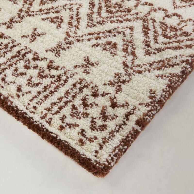 Ardennes Chevron Border Area Rug
