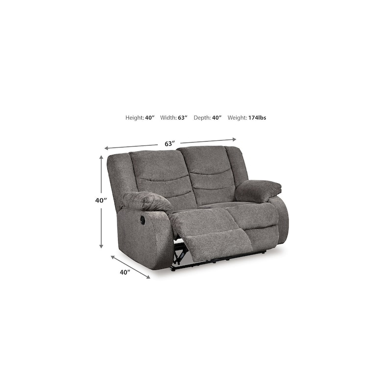 Signature Design by Ashley Tulen 3-Piece Upholstery Package - 87" W x 40" D x 40" H