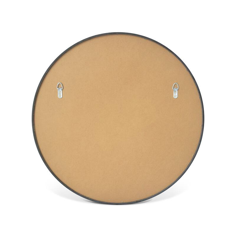 High Quality Wooden Frame Farmhouse Traditional Style Round Wall Mirror
