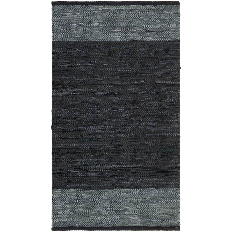SAFAVIEH Handmade Vintage Boho Leather Nichelle Modern Stripe Leather
