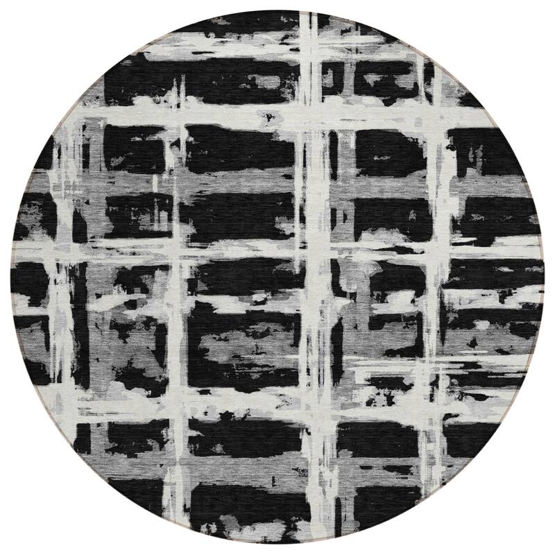 HomeRoots Striped Transitional Rectangle Outdoor Rug