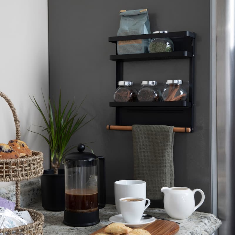 Household Essentials Metal Magnetic Organizer Rack - 11.3"L x 3.1"W x 12.6"H