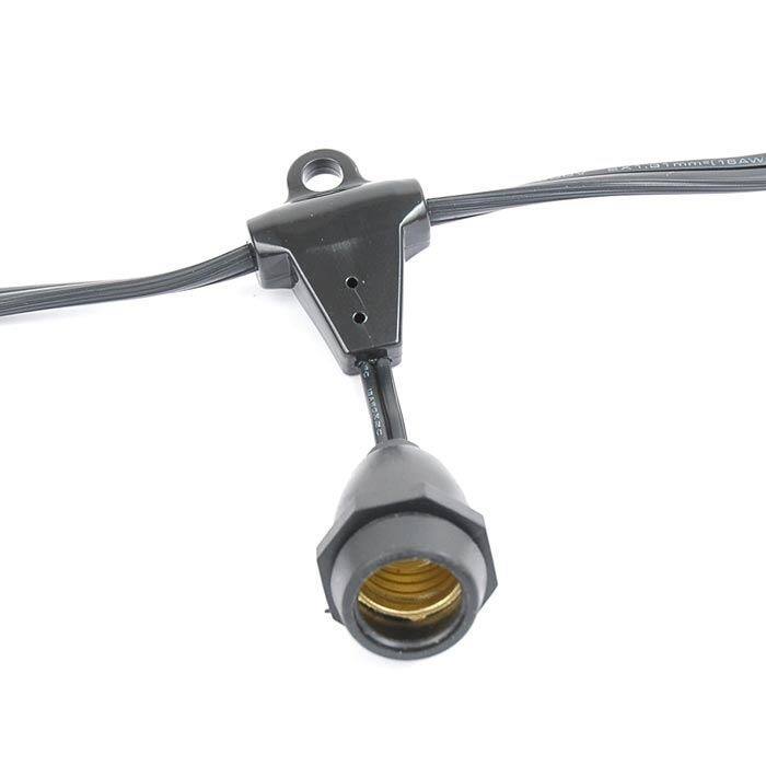 100 Foot G50 Heavy Duty Suspended Outdoor Patio Globe String Lights, 100 Bulbs