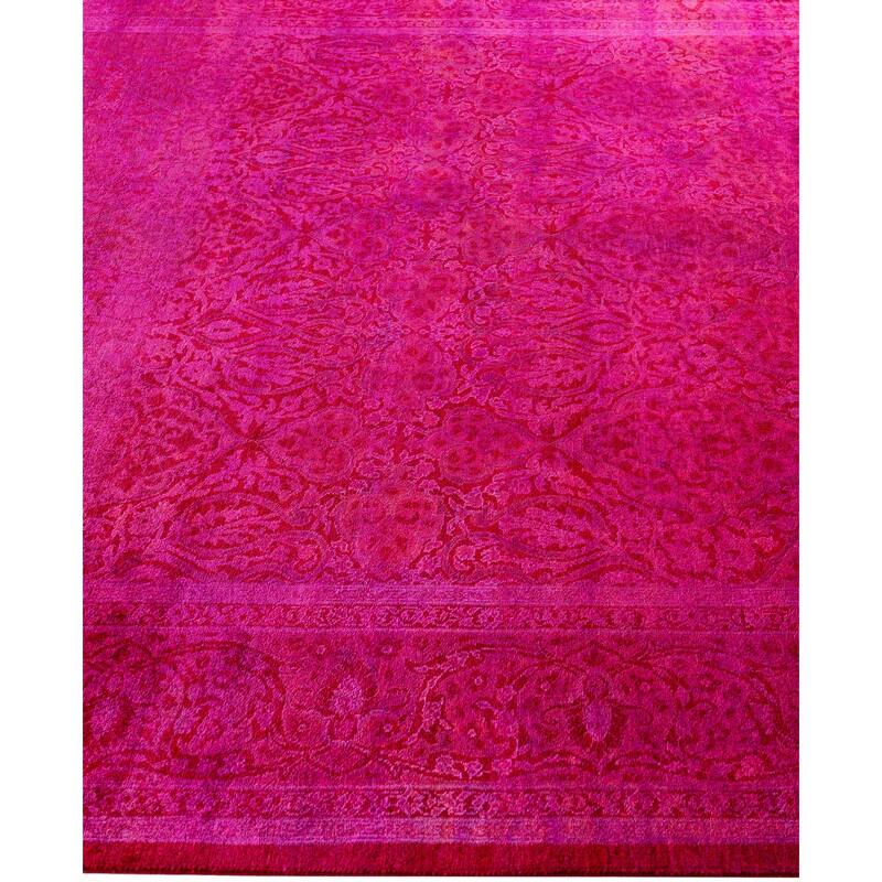 Overdyed One-of-a-Kind Hand-Knotted Area Rug - Pink - 6' 0" x 9' 2"