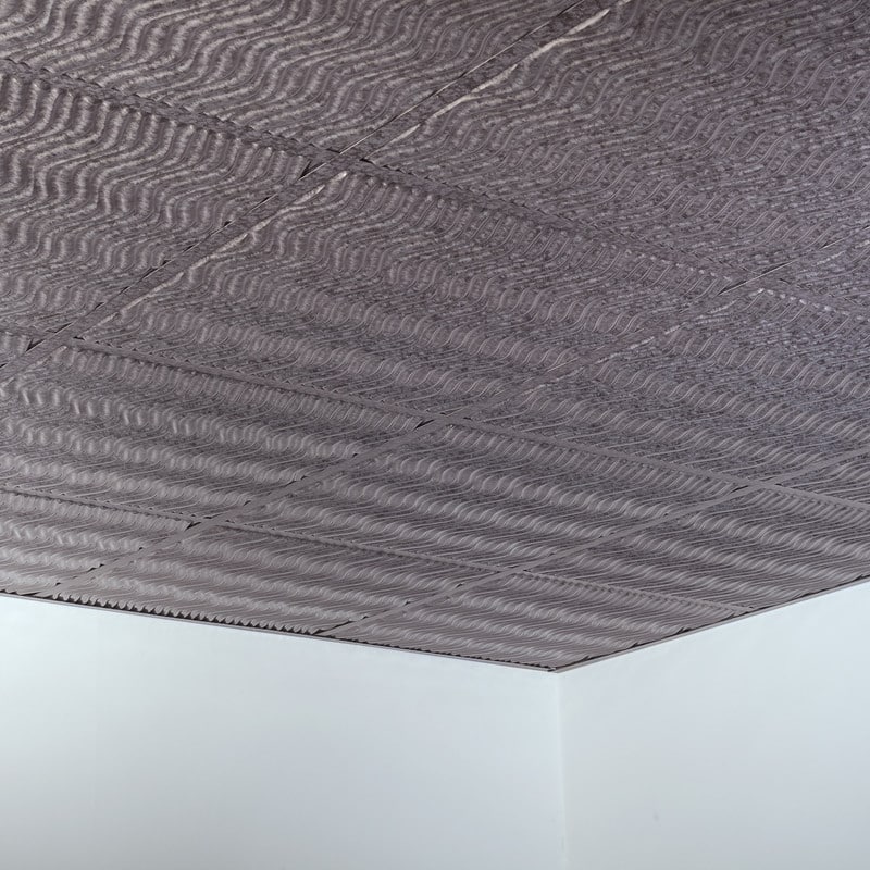 FASÄDE Current Decorative Vinyl 2ft x 2ft Lay in Ceiling Panel in Galvanized Steel (5 Pack)