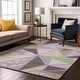 preview thumbnail 1 of 5, Premium Washable Super Soft Contemporary Mosaic Mayfield Rug Lavender - 2'6" x 3'10"