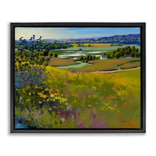 Stupell Country Cottages View Framed Floater Canvas Wall Art Design By ...