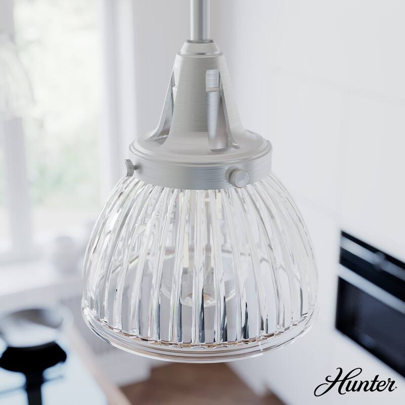 Hunter 7" Cypress Grove 1 Light Mini Pendant - Island, Dining, Entry, Hall - Industrial, Contemporary, Transitional