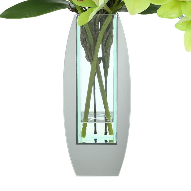 Orchid Arrangement in Mirror Vase - 24