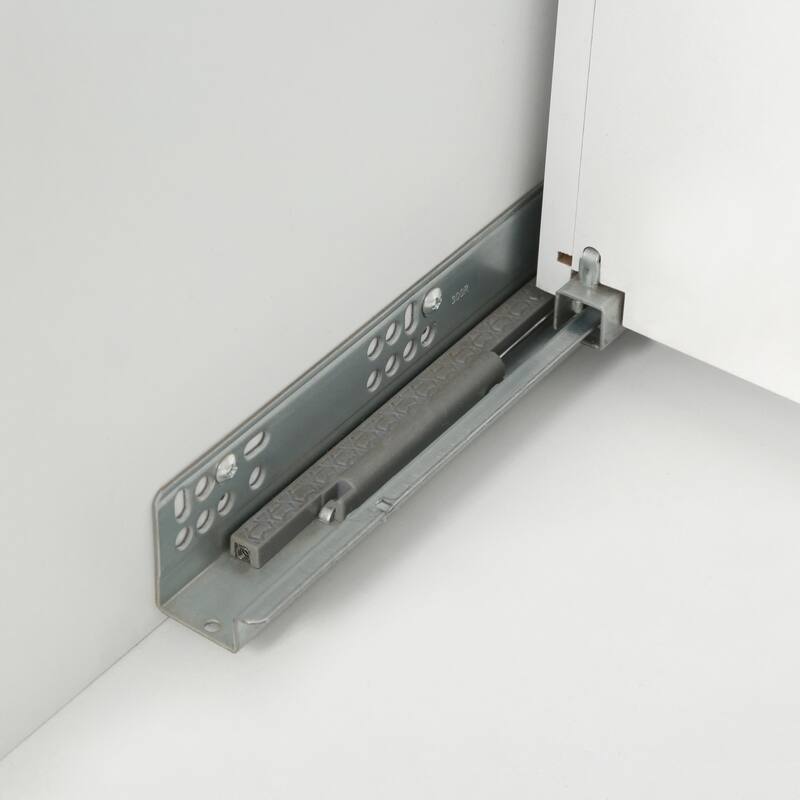 59" Double Sink Bathroom Vanity with SMC Top, Solid Wood Frame & Soft Close Doors, Gray Storage Cabinet