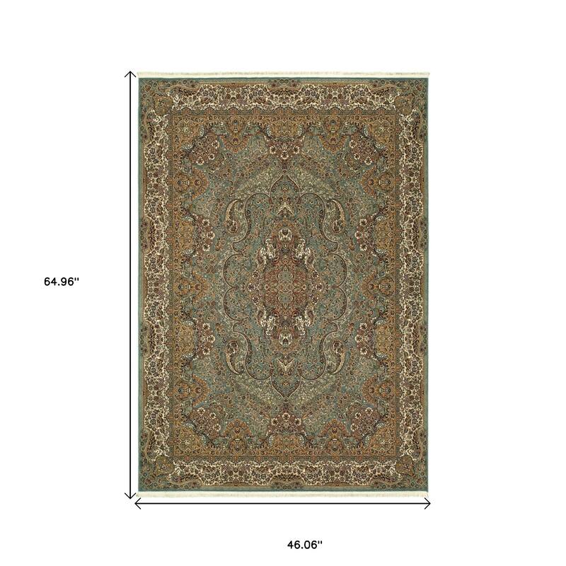 HomeRootsMedallion Traditional Runner Area Rug
