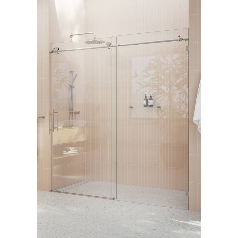 Glass Warehouse 68 in. - 72 in. x 78 in. Frameless Sliding Shower Door